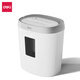 Deli Shredder en papier, bureau et bureau à domicile, petits portables, niveau 4 confidentiel, mini-déchiqueteur en papier de particules, 5 feuilles, 5 minutes, tube à confettis 20L, blanc 9929
