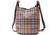 BURBERRY (BURBERRY) war horse print classic check leather bucket bag shoulder bag crossbody bag regular women's style nude color basic package (bag + dust bag)
