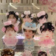 MU YUNYAO fan Chengcheng Cartoon Mute Shape Desktop Ornements Figure Pendants Unique Double-couche Design Fans incontournable 8