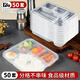 Edo disposable five-compartment lunch box transparent fast food box with lid picnic box lunch box takeaway packaging box 1000ml*50 pieces