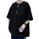 Dingluyu loose men's short-sleeved heavy T-shirt for men's summer Hong Kong style top cool and breathable teenager five-point half-sleeved men's t 3899 gray M (about 120-140 Jin [Jin equals 0.5 kg] can be worn)