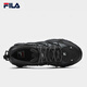 FILA Official Men's Shoes FLUID 6 Retro Sports Shoes 2025 Winter New Cat Claw 6th Generation Casual Dad Shoes Black/Shadow Black Gray-BD 42