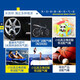 
Michelin car-mounted air pump for automobile air pump portable bicycle sedan tire air pump double bar foot stepping air pump Michelin 12209 liquid crystal