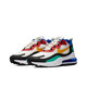 耐克（NIKE）Nike Air max 270 react 女鞋休闲气垫男鞋运动跑步鞋 AO4971 AT6174-002 红黄蓝 36