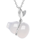 Saturday Fu Fulu Gourd Pendant Women's S925 Silver Necklace Auspicious Chalcedony Pendant Birthday Gift J0612306 40+5cm