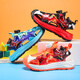 Yion Taste Boys Sandals 2025 Nezha Beach Schuhe Herren Outdoor Baotou Anti-Kicking lässig Sportsandalen Schwarz Orange/983/[Bao Toe Anti-Kicking] Nezha 29 Innenlänge ist ca. 18,5 cm