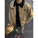 Katuchi American retro cleanfit work jacket men's early autumn high-end handsome loose coach jacket top khaki 2XL