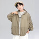 Boys' summer sun protection clothing jacket 2025 new summer children's sun protection clothing thin section medium and large children's summer style trendy CQS-T906 gray 150