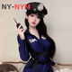 NY-NYM seaside sun hat jk sailor hat 2025 new summer sun protection hat women's sunshade navy hat summer beret striped round navy hat