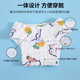 婴儿纯棉纱布尿裤一体式尿布可水洗透气尿戒子（胖宝宝拍大一码） S码【0-3个月花型随机】 5条装