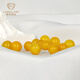 Jiale beeswax single bead amber loose beads chicken oil yellow bracelet with round beads natural old beeswax DIY bracelet one item one certificate about 11.5mm0.88-0.92g/A0395