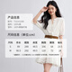 
Chamdora Bohemian pure cotton tied V-neck dress for women summer ruffled rotator sleeves A-line skirt romantic midi skirt