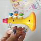 Dilani baby trumpet toy 6 months old can suck, blowing, baby little play hand-ringing color rattle music (fireman)