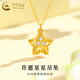 CHINA GOLD 18K gold necklace for women, light luxury, versatile meteorite star pendant, Valentine's Day birthday gift for girlfriend and wife, meteorite star pendant with S925 chain