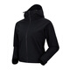 Kailas Solid Color Sports Outdoor Mountaineering winddichte spritzproofes Kapuze-Softschalenjacke Frauen im Stil Schwarz L.