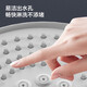 JOMOO ABS plastic shower head 4 points high temperature resistant and non-fading 3-speed boosted one-touch water stop boosted single shower head-S255014-2B01-1