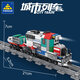 Kaizhi ensamblados bloques de construcción 8 modelos de tren de la ciudad modelos de ensamblaje de ferrocarril de alta velocidad para niños Regalos de juguetes ensamblados 98262 Kaizhi 6630 Tercer universo Conjunto de ocho modelos