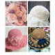 Spezielle Linie für Hakenhut 1,5 cm Speziallinie für Hakenhut -Bandgarn Sommer Cool Hut Chiffon Garn Farbe 1048 Wein rot