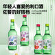 真洛韩式露酒烧酒果味清酒低度微醺青葡萄味女士聚会 4瓶烧酒360ml+2个酒杯