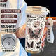 He Jian Bongjian Butterfly Thermal Cup Stainless Steel Portable Coffee Cup Women's Straw Water Cup High-Precision BW1049 Dark Pink Butterfly A+ with Lanyard e9