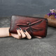 Goyn Wallet Frauen langes Leder 2022 Neue Kupplung Trendy Retro-Taschen Top-Schicht Cowhide grenzüberschreitend einteilig Versand Blau