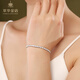 Cuihua pt950 zircon gypsophila platinum bracelet, fashionable and trendy women's bracelet, birthday gift for girlfriend and wife, about 15g, total weight including stones