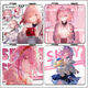 Keba's Eye of Deep Sky Small Mirror Anime Songs Cody Student Makeup Mirror Mini Cartoon Peripheral Double-Side Folding Mirror TX13796 Square Mirror/Double-Side Pattern
