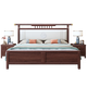 Nanzhu Neues chinesisches massives Holzbett 1,8 m Doppel -Master -Bett Großes Bett Weiches Bett Volles Holz Schwalbenschwanzbett 9901d#