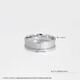 Laomiao platinum ring plain ring platinum couple ring pt950 proposal for men and women birthday Chinese Valentine's Day gift for girlfriend and wife 12 rings about 4.45g