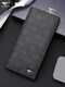 Seven Wolf genuine leather men's long wallet trendy wallet business youth wallet high-end fashion multifunctional men's card bag black
