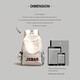 [Fabricante de Xinxiu Li] Mochila de tela de nylon nueva mochila de gran capacidad para la bolsa de viaje de la escuela universitaria de los estudiantes universitarios amarillo + el mismo colgante de estilo [correa de hombro reforzado]