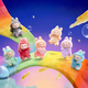 Motherland version - LaBuBu Macaron sitting on the party rubber-encapsulated face blind box front high-energy imitation 3.0 generation new 3.0 front high-energy series hidden version [ID]