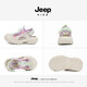 Children's shoes, children's sandals, boys' summer 2025 new breathable girls' soft-soled outdoor river shoes, sports beach shoes, lilac/ivory white 29, inner length of the shoe is about 19cm