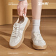 ZHR German training shoes women's board shoes couple casual versatile CP sports shoes for women retro lightweight soft sole non-slip commuter shoes rice gray 37