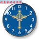 Clcey Creative Cross Wanduhr Wohnzimmer Schlafzimmer Wand hängende Stumm