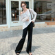 Meiyang (Meiyang) Ice Silk Casual Hosen Eiskalte ein Sommer Essigsäure-Strick-Hosen [Big 50] Schwarz (reguläre Ausgabe) m