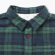 MUJI baby flannel long-sleeved shirt children's shirt boys and girls children's clothing 25 years winter pure cotton CC272A5A dark blue plaid 100/56A