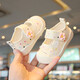 Spring and summer single shoes, breathable and sweat-absorbent, children's canvas shoes for 1-3 years old, girls' shallow sneakers, baby non-slip cloth shoes, light color, beige 21, inner length 13.5cm