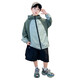 Children's clothing, children's sun protection clothing, summer 2025 new boys' summer clothing, medium and large children's ice silk sun protection clothing, light skin clothing, gray 160 cm