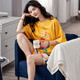 Pang Donglai DL Pyjamas für Frauen in Sommeranzügen für kurzärmelige Damen zweiteiliger Set Pure Cotton Summer Koreaner Stil Thin Student Frühling Herbst und Winter Home Clothes Lotus Color_ZW2325 M _goddess pajamas_gift-Versandversicherung