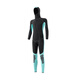 Nitescuba hooded wetsuit for men 3/5/7MM warm winter swimsuit, cold-proof wet surfing suit, snorkeling one-piece wetsuit for women, 3MM plastic puller S (height 150-160CM, weight 45-52KG)
