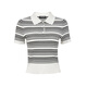 VEROMODA Chinese Valentine's Gift Sweater 2025 Summer New Style with Laiser Contrast Stripe Body Suit 325245054 Antique White S