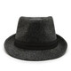
Autumn and winter Shanghai beach big brim hat men's top hat Korean style trendy black woolen hat versatile retro British casual hat black one size