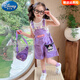 Disney Girls Summer Kulomi Set 2025 Nouveau salopette à manches courtes pour enfants à la mode à la mode