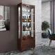 WEIMU New Wine Cabinet avec verrouillage contre le mur TV côté armoire décorative Multi-fonction Verre Multi-fonction Armoire Salon Double porte 698