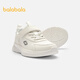 Balabala children's shoes children's sports shoes boys and girls running shoes light and breathable 2025 new autumn and winter shoes campus white shoes