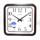 GUTEN wall clock living room square round modern simple European retro bedroom watch watch GD807 3883 matte black diameter 34 cm others