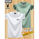 
Playboy 2 pack] 100% cotton short-sleeved T-shirt men's 2025 new summer thin round neck loose t-shirt top base shirt [100% pure cotton] AM khaki + AM iron gray L suitable: 115-135Jin [Jin equals 0.5 kg]