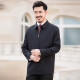 
Hongdu Jacket Men's Long Sleeve Lapel Jacket Wool Spring and Autumn Jacket Middle-aged and Elderly Jacket Men's Daddy Outfit JT5178-9 185/100XXL