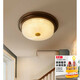 He Jiangong American ceiling light bedroom ceiling retro lamp rural aisle study lamp European lamp sun upgraded version 9923W 9923W C small brown 18B